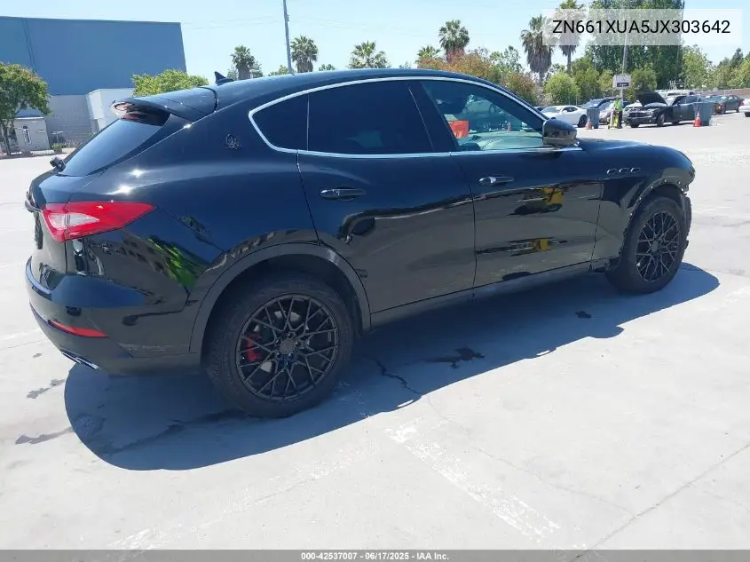 2018 Maserati Levante VIN: ZN661XUA5JX303642 Lot: 42537007