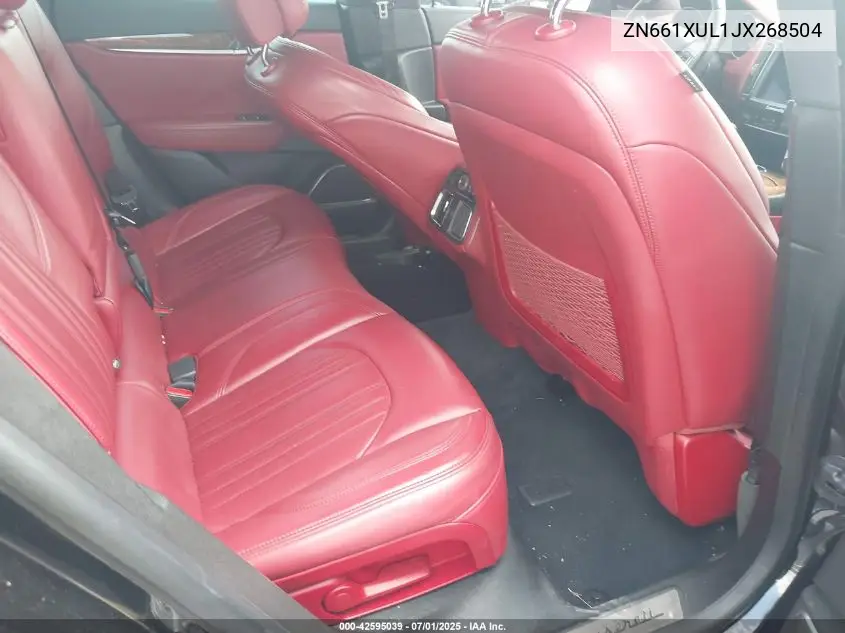 2018 Maserati Levante Granlusso VIN: ZN661XUL1JX268504 Lot: 42595039