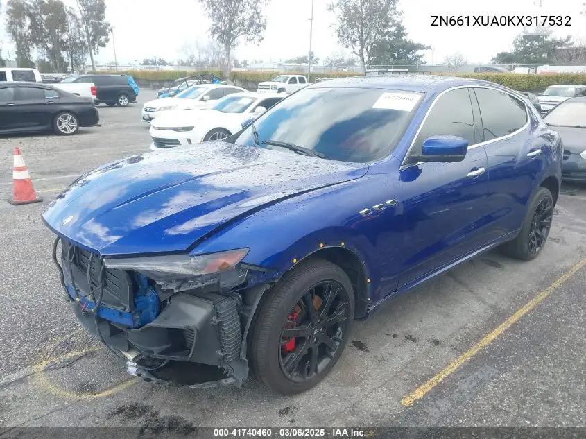 2019 Maserati Levante VIN: ZN661XUA0KX317532 Lot: 41740460