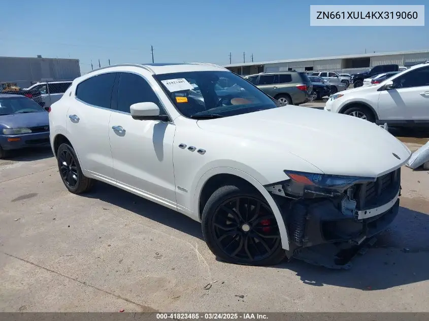 2019 Maserati Levante Granlusso VIN: ZN661XUL4KX319060 Lot: 41823485