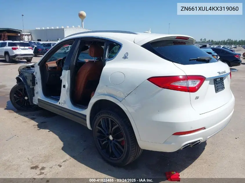 2019 Maserati Levante Granlusso VIN: ZN661XUL4KX319060 Lot: 41823485