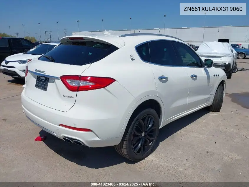 2019 Maserati Levante Granlusso VIN: ZN661XUL4KX319060 Lot: 41823485
