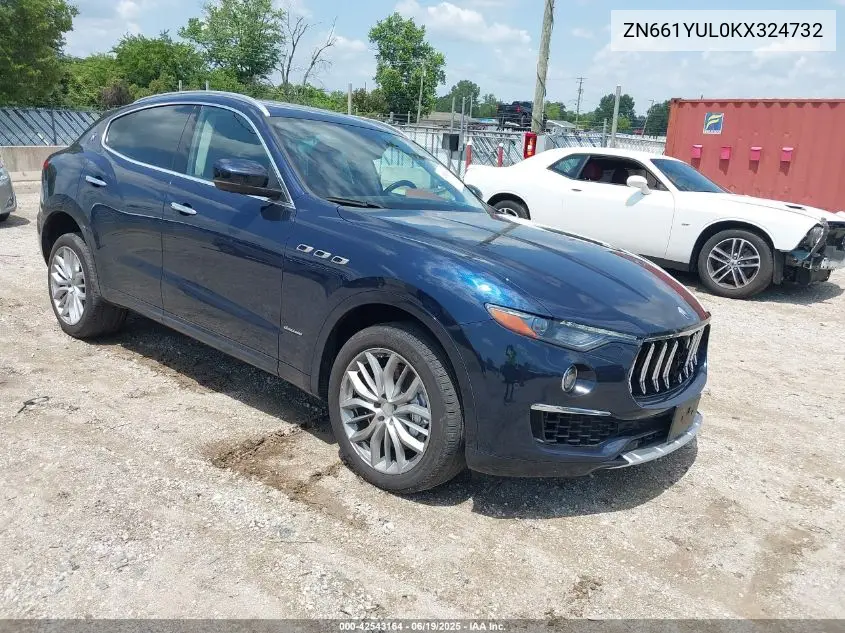 2019 Maserati Levante S Granlusso VIN: ZN661YUL0KX324732 Lot: 42543164