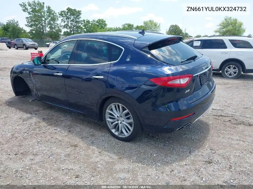 2019 Maserati Levante S Granlusso VIN: ZN661YUL0KX324732 Lot: 42543164