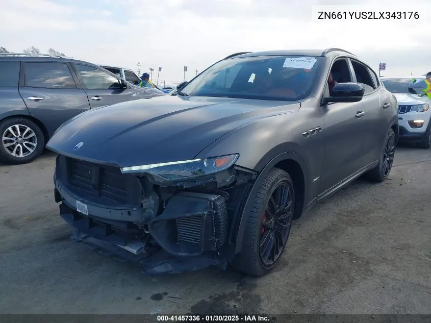 2020 Maserati Levante S Gransport VIN: ZN661YUS2LX343176 Lot: 41457336