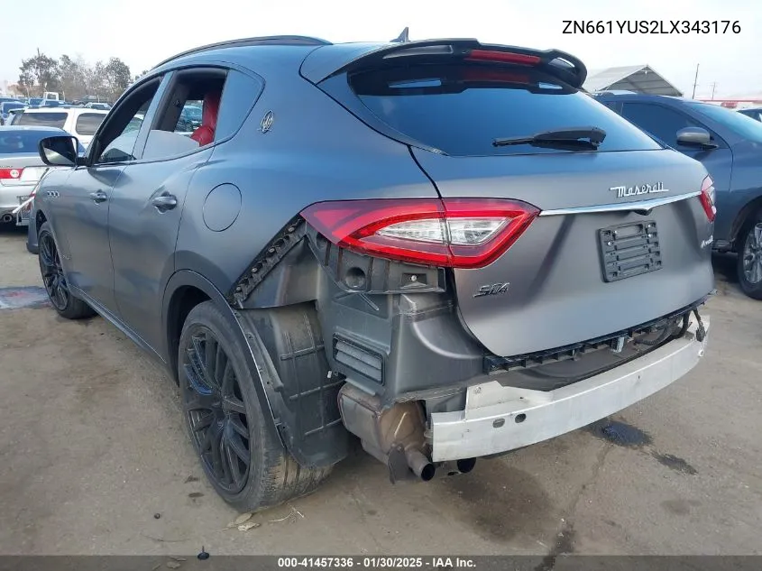 2020 Maserati Levante S Gransport VIN: ZN661YUS2LX343176 Lot: 41457336