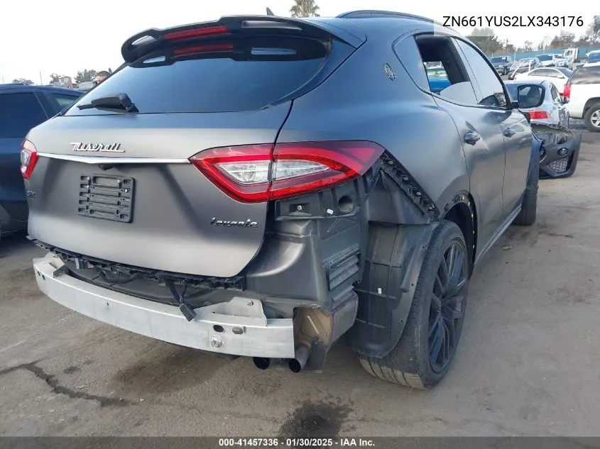 2020 Maserati Levante S Gransport VIN: ZN661YUS2LX343176 Lot: 41457336