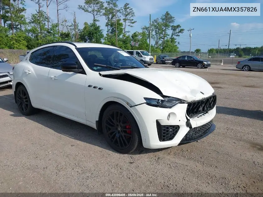 2021 Maserati Levante VIN: ZN661XUA4MX357826 Lot: 42096408