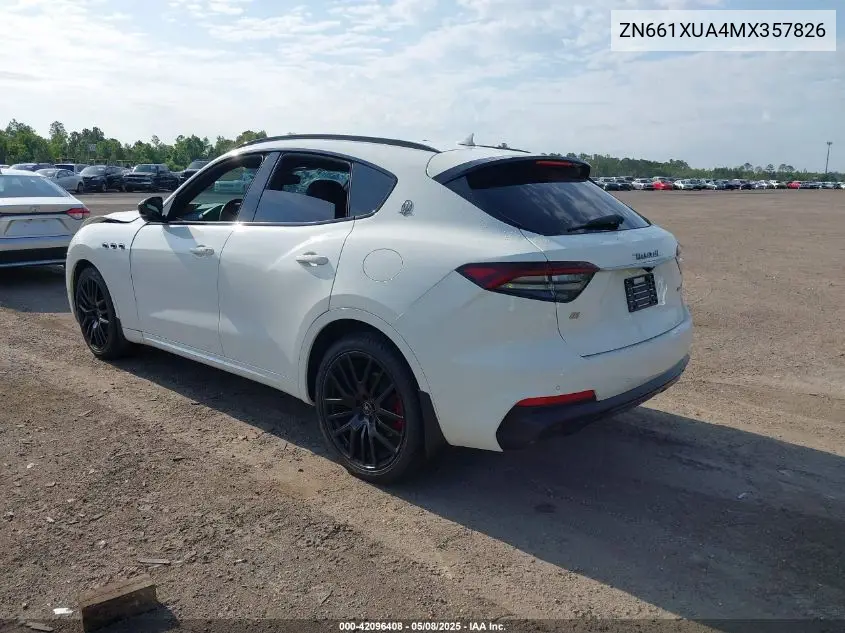 2021 Maserati Levante VIN: ZN661XUA4MX357826 Lot: 42096408