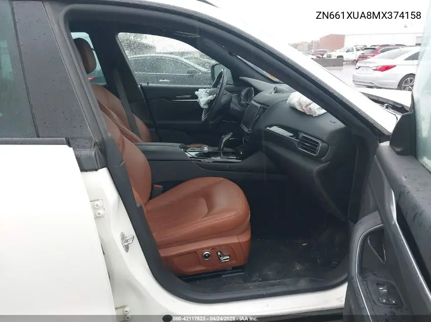 2021 Maserati Levante VIN: ZN661XUA8MX374158 Lot: 42117823