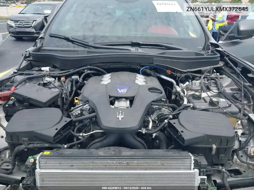 2021 Maserati Levante S Granlusso VIN: ZN661YULXMX372645 Lot: 42245612