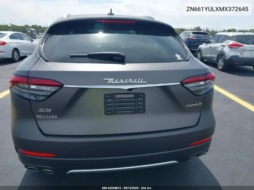 2021 Maserati Levante S Granlusso VIN: ZN661YULXMX372645 Lot: 42245612