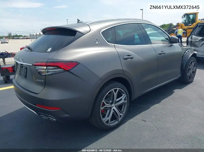 2021 Maserati Levante S Granlusso VIN: ZN661YULXMX372645 Lot: 42245612