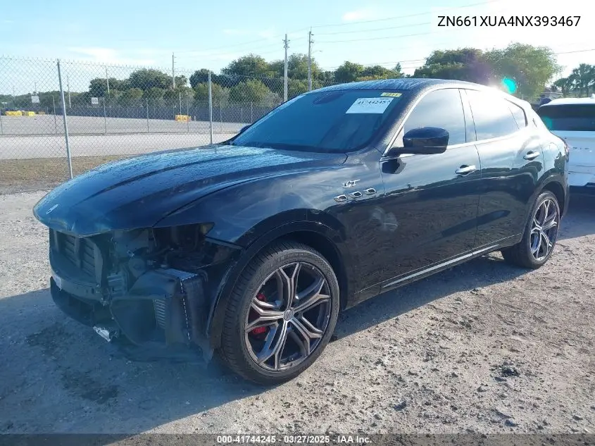 2022 Maserati Levante Gt VIN: ZN661XUA4NX393467 Lot: 41744245