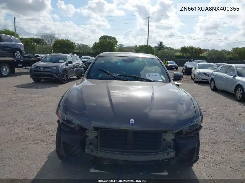 2022 Maserati Levante Gt VIN: ZN661XUA8NX400355 Lot: 42133847