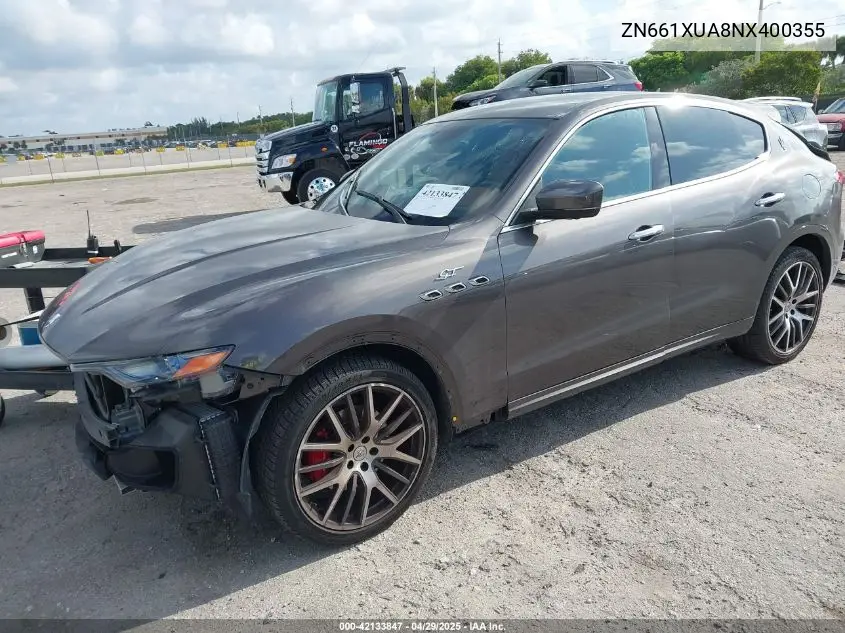 2022 Maserati Levante Gt VIN: ZN661XUA8NX400355 Lot: 42133847