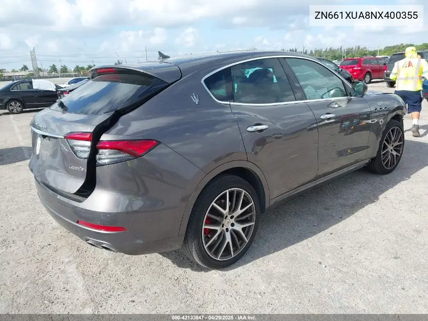 2022 Maserati Levante Gt VIN: ZN661XUA8NX400355 Lot: 42133847