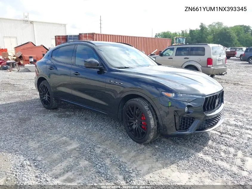 2022 Maserati Levante Modena VIN: ZN661YUM1NX393345 Lot: 42148370