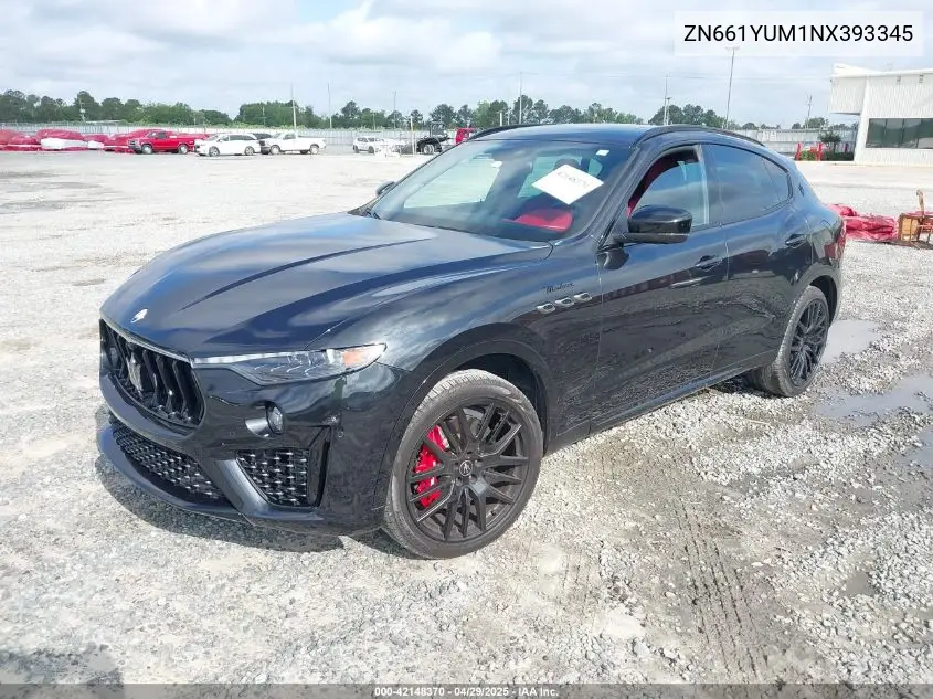 2022 Maserati Levante Modena VIN: ZN661YUM1NX393345 Lot: 42148370