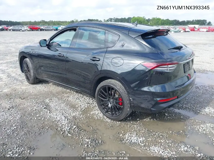 2022 Maserati Levante Modena VIN: ZN661YUM1NX393345 Lot: 42148370