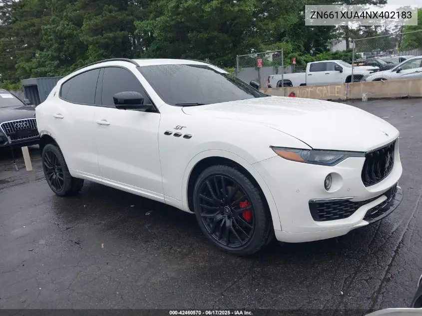 2022 Maserati Levante Gt VIN: ZN661XUA4NX402183 Lot: 42460570