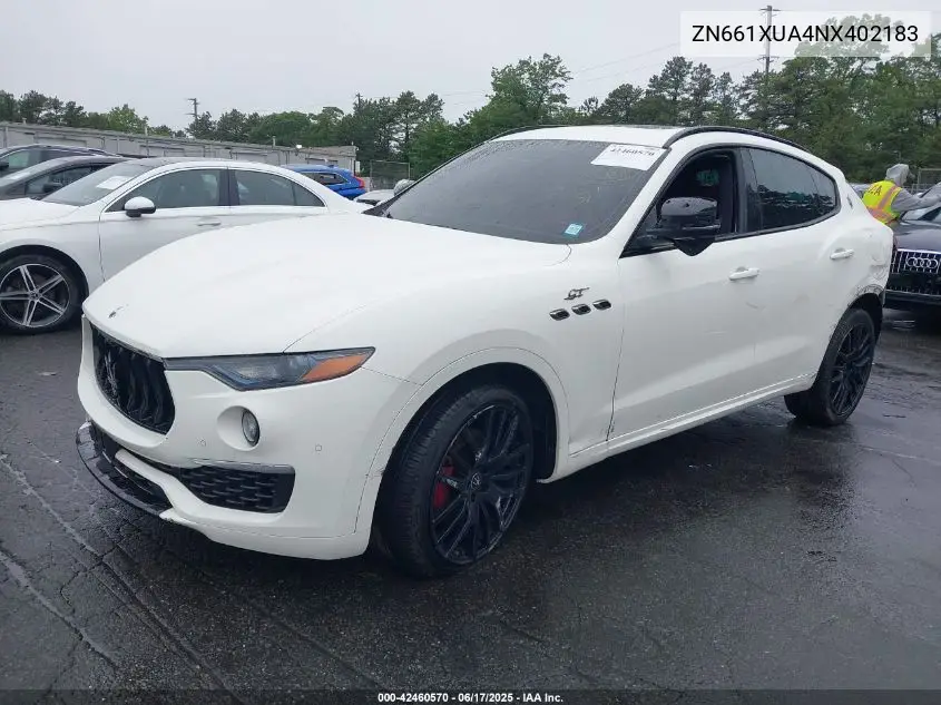 2022 Maserati Levante Gt VIN: ZN661XUA4NX402183 Lot: 42460570