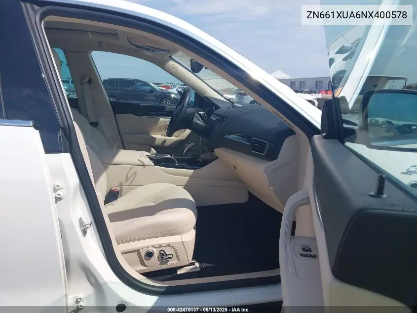 2022 Maserati Levante Gt VIN: ZN661XUA6NX400578 Lot: 42475137