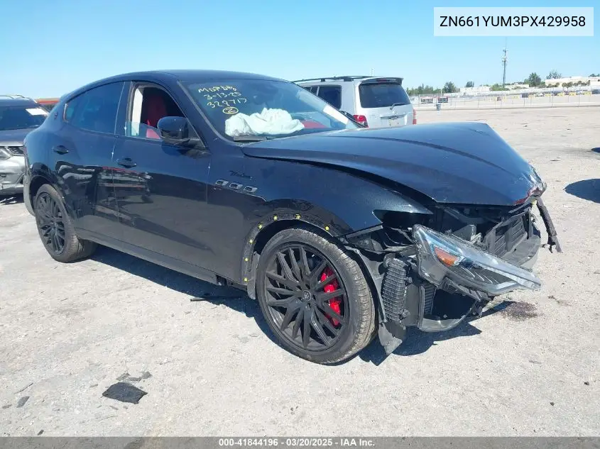 2023 Maserati Levante Modena VIN: ZN661YUM3PX429958 Lot: 41844196