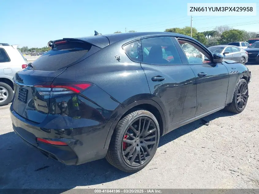 2023 Maserati Levante Modena VIN: ZN661YUM3PX429958 Lot: 41844196