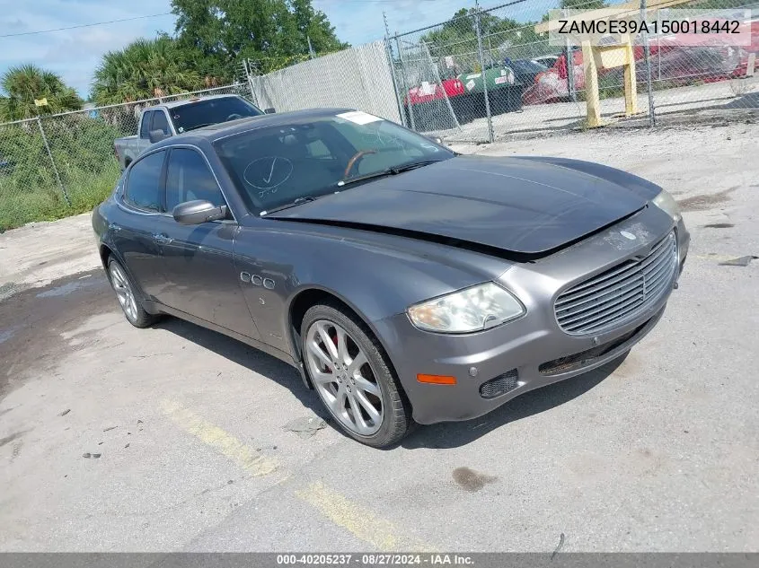 2005 Maserati Quattroporte VIN: ZAMCE39A150018442 Lot: 40205237