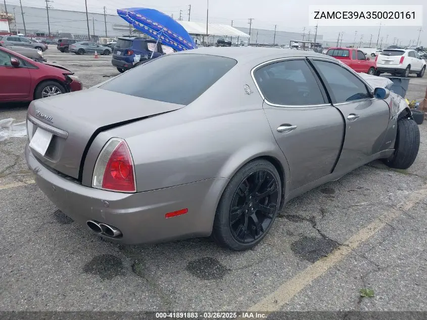 2005 Maserati Quattroporte VIN: ZAMCE39A350020161 Lot: 41891883