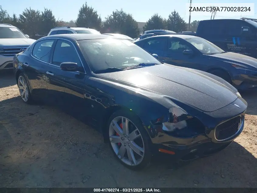 2007 Maserati Quattroporte Base Duoselect/Executive Duoselect/Sport Gt Duoselect VIN: ZAMCE39A770028234 Lot: 41760274