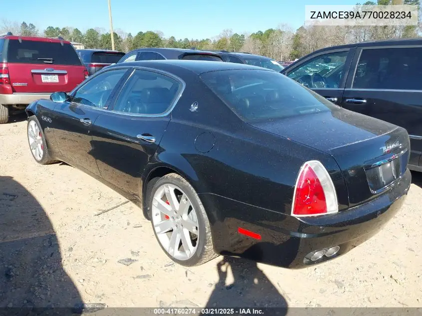 2007 Maserati Quattroporte Base Duoselect/Executive Duoselect/Sport Gt Duoselect VIN: ZAMCE39A770028234 Lot: 41760274