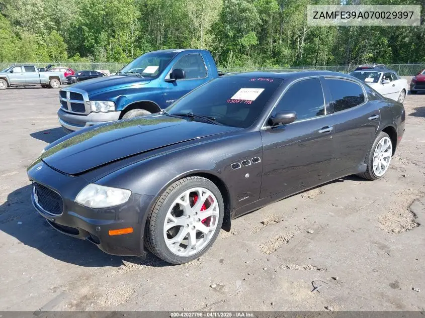 2007 Maserati Quattroporte Base Automatic/Executive Gt Automatic/Sport Gt Automatic VIN: ZAMFE39A070029397 Lot: 42027798