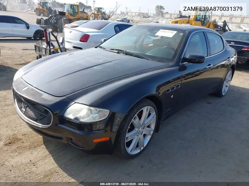 2007 Maserati Quattroporte Base Automatic/Executive Gt Automatic/Sport Gt Automatic VIN: ZAMFE39A870031379 Lot: 42613739