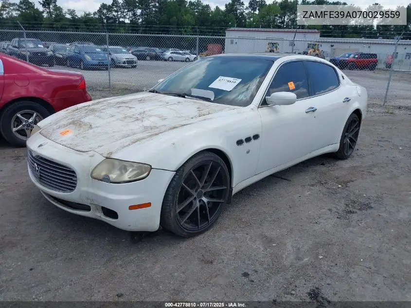 2007 Maserati Quattroporte Base Automatic/Executive Gt Automatic/Sport Gt Automatic VIN: ZAMFE39A070029559 Lot: 42778810