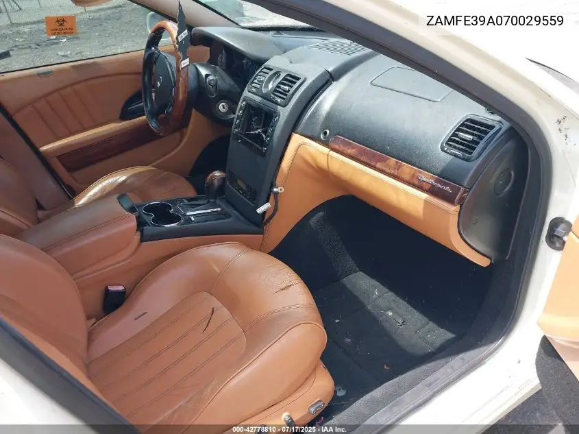 2007 Maserati Quattroporte Base Automatic/Executive Gt Automatic/Sport Gt Automatic VIN: ZAMFE39A070029559 Lot: 42778810