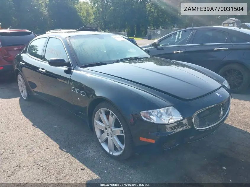 2007 Maserati Quattroporte Base Automatic/Executive Gt Automatic/Sport Gt Automatic VIN: ZAMFE39A770031504 Lot: 42784349