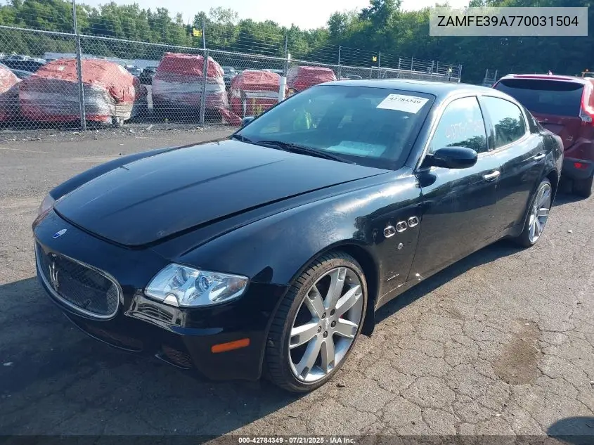 2007 Maserati Quattroporte Base Automatic/Executive Gt Automatic/Sport Gt Automatic VIN: ZAMFE39A770031504 Lot: 42784349