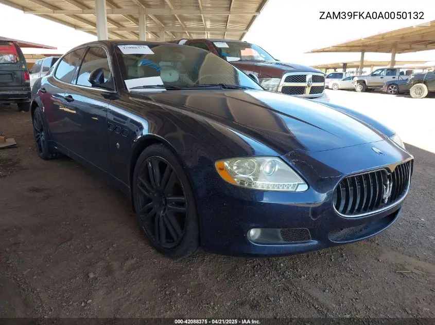 2010 Maserati Quattroporte VIN: ZAM39FKA0A0050132 Lot: 42088375