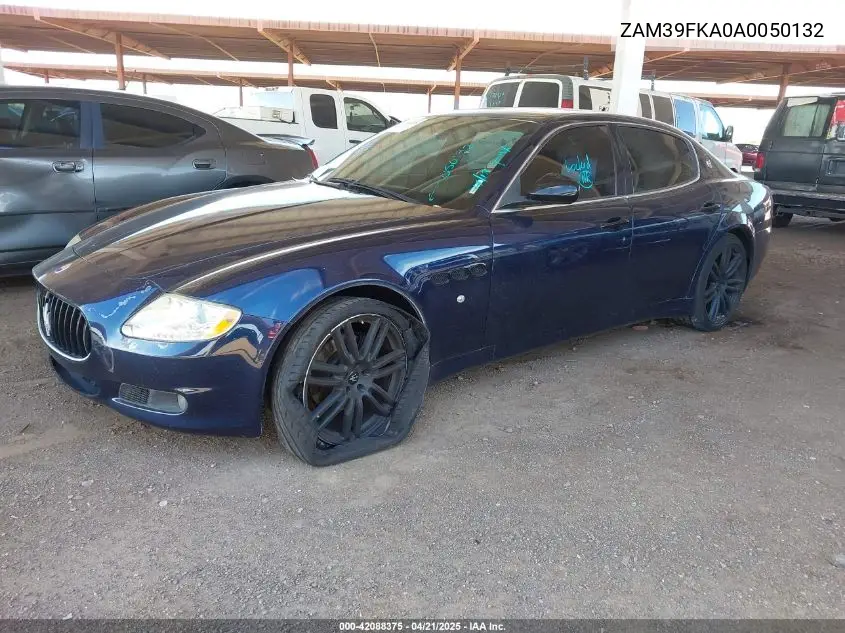 2010 Maserati Quattroporte VIN: ZAM39FKA0A0050132 Lot: 42088375