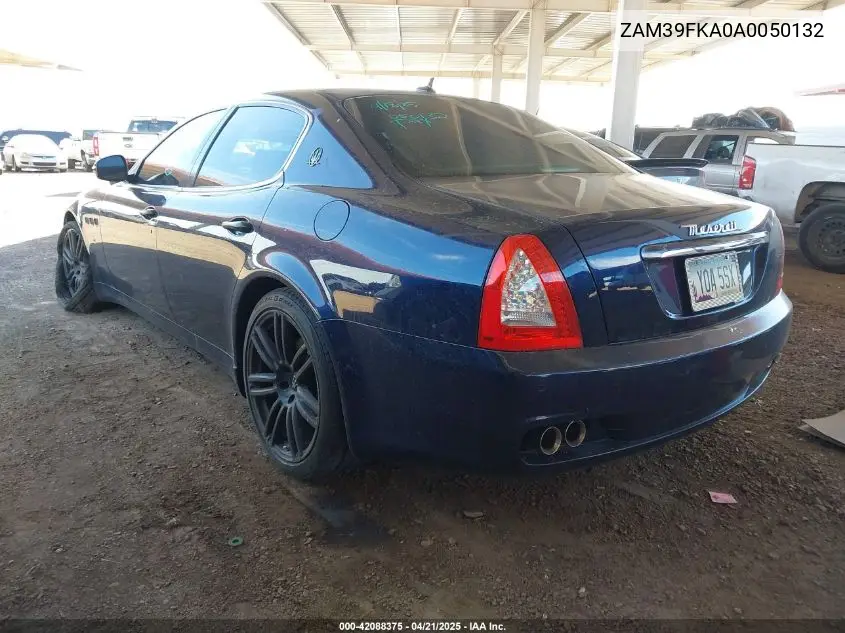2010 Maserati Quattroporte VIN: ZAM39FKA0A0050132 Lot: 42088375