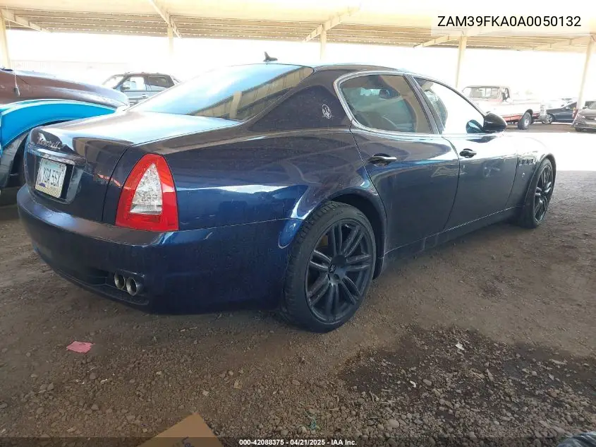 2010 Maserati Quattroporte VIN: ZAM39FKA0A0050132 Lot: 42088375