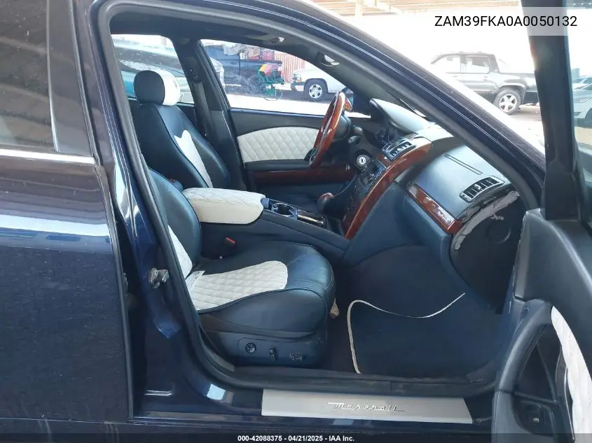 2010 Maserati Quattroporte VIN: ZAM39FKA0A0050132 Lot: 42088375