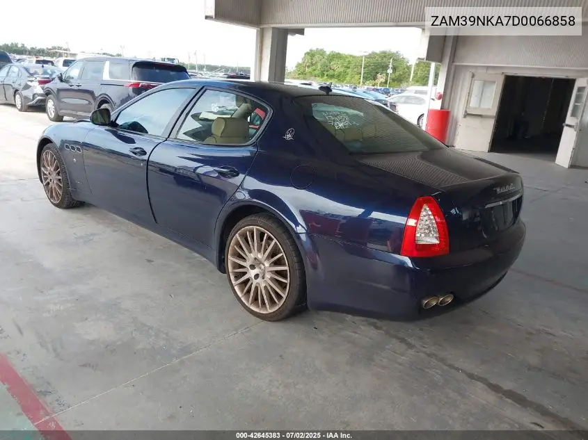 2013 Maserati Quattroporte S VIN: ZAM39NKA7D0066858 Lot: 42645383