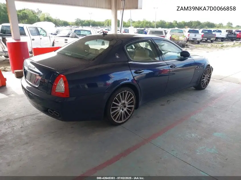 2013 Maserati Quattroporte S VIN: ZAM39NKA7D0066858 Lot: 42645383