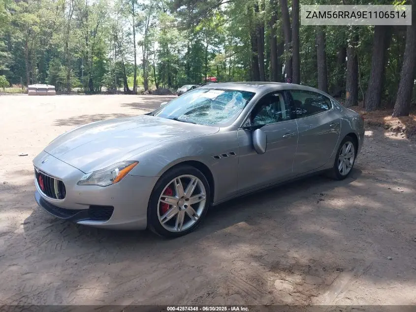 2014 Maserati Quattroporte S Q4 VIN: ZAM56RRA9E1106514 Lot: 42574348