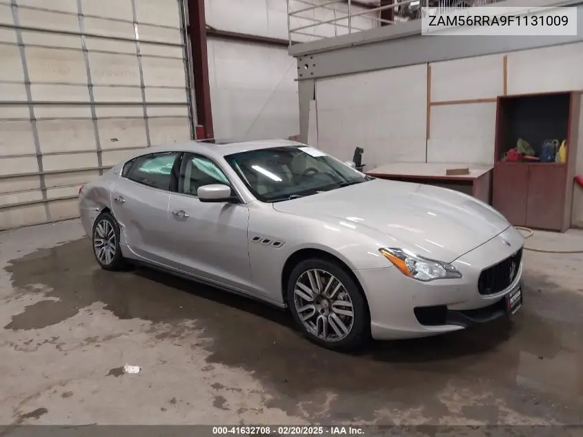 2015 Maserati Quattroporte S Q4 VIN: ZAM56RRA9F1131009 Lot: 41632708