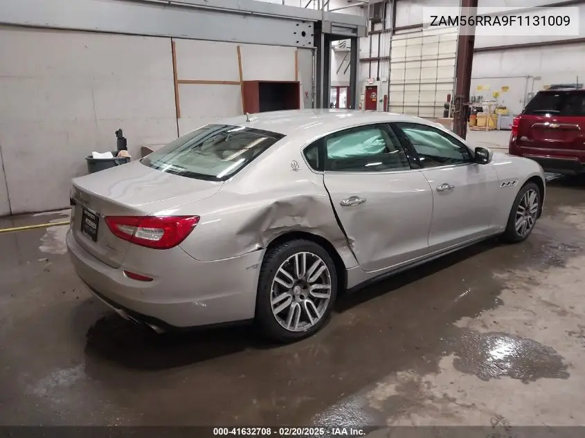 2015 Maserati Quattroporte S Q4 VIN: ZAM56RRA9F1131009 Lot: 41632708
