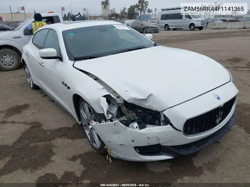 2015 Maserati Quattroporte S Q4 VIN: ZAM56RRA4F1141365 Lot: 42422047